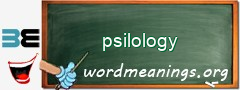 WordMeaning blackboard for psilology